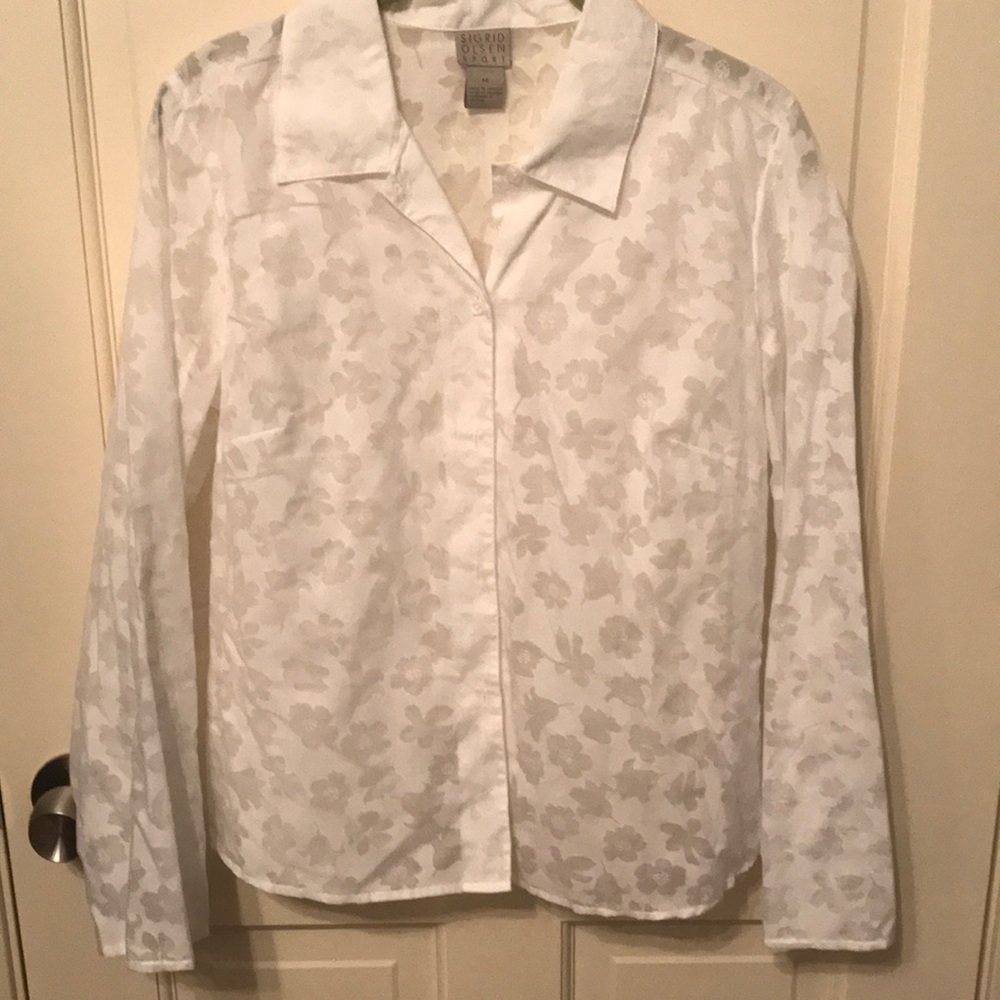 Sigrid Olsen Sheer Blouse